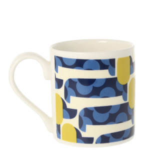 Orla Kiely Dog Show Blue/Sage Mug 300ml